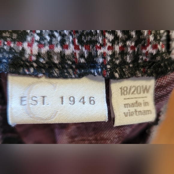 18/20W plaid skirt with pockets on back Est 1946 - Picture 4 of 4